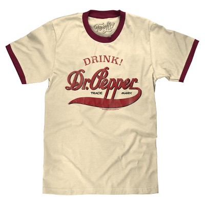 Tee Luv Retro Drink Dr. Pepper Ringer T-Shirt