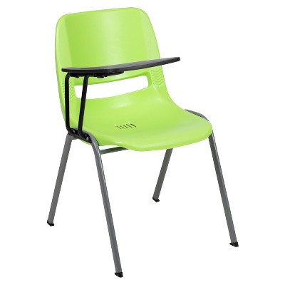 Emma and Oliver Ergonomic Shell Chair with Right Handed Flip-Up Tablet - Tablet Arm Desk