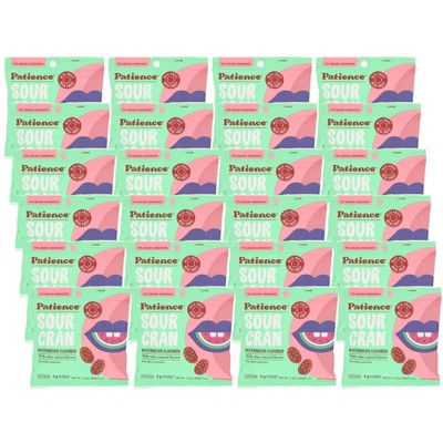 Patience Fruit & Co Sour Can Watermelon Chews - Case of 24/2.12 oz