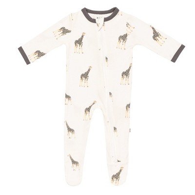 Kyte Baby Zippered Footie in Giraffe