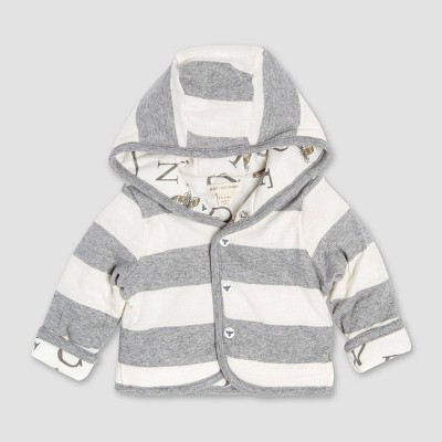 Burt's Bees Baby® Bee Reversible Organic Cotton Puffer Jacket - Gray