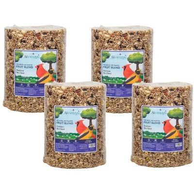 JCS Wildlife No Mess, No Waste Fruit Blend Premium Bird Seed Large Cylinder, 4.5 lb