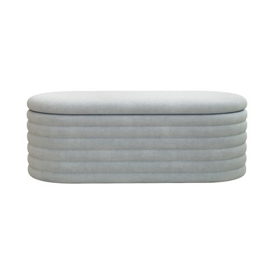 Bella Depot 40''W Chenille Storage Ottoman Bench