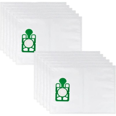 Nispira 604015 Vacuum Cleaner Microfibre Poly Dust Bags for Henry Numatic Hetty Basil James, 12 Packs