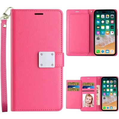 Entronix Case Compatible with Galaxy S24 - Foldable Leather Wallet, Card Holder & Lanyard