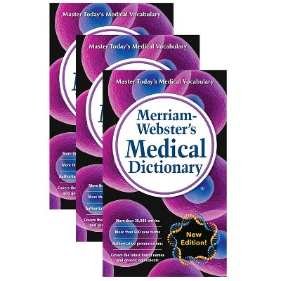 Merriam-Webster Medical Dictionary; Mass-Market Paperback, Pack of 3