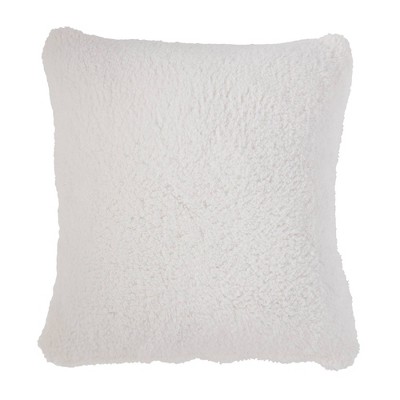 20"x20" Oversize Faux Shearling Square Throw Pillow - Kensington Garden