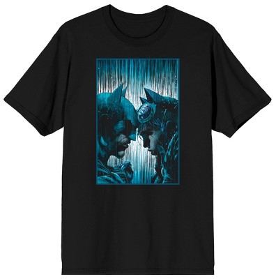 DC Comic Book Batman & Batgirl Superheroes Men's Black Graphic Tee
