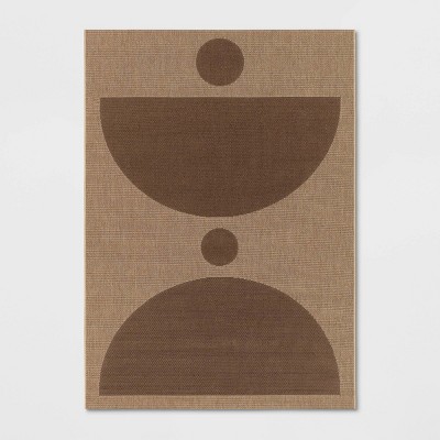Grace Half Circle Rectangular Woven Indoor Outdoor Area Rug - Threshold™