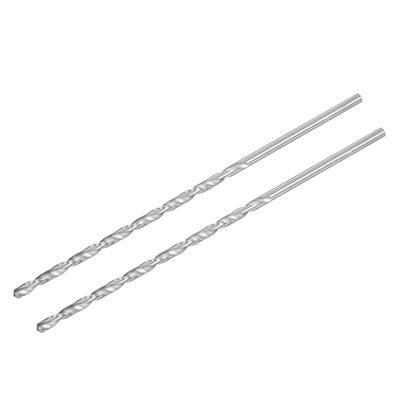 Unique Bargains High Speed Steel Extended Twist Jobber Drill Bits 2 Pcs