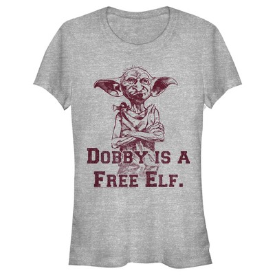 Juniors Womens Harry Potter Dobby is a Free Elf T-Shirt