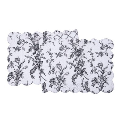C&F Home Bleighton Black Table Runner 14" x 51"