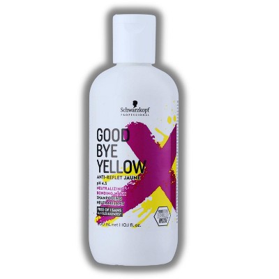 Schwarzkopf GOOD BYE YELLOW Neutralizing Bonding Wash (10 oz), Purple Shampoo Goodbye Brass & Yellow
