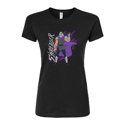 Women's - Teenage Mutant Ninja Turtles - Shredder Slash Fitted Graphic T-Shirt