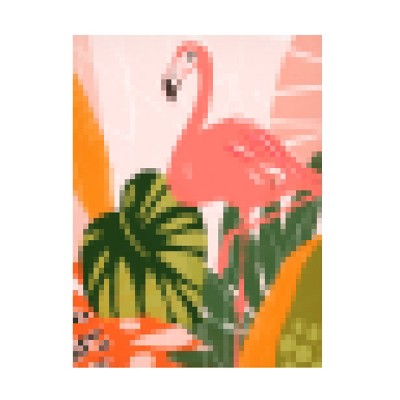 Trademark Fine Art - June Erica Vess  Pixel Tropics II Canvas Art