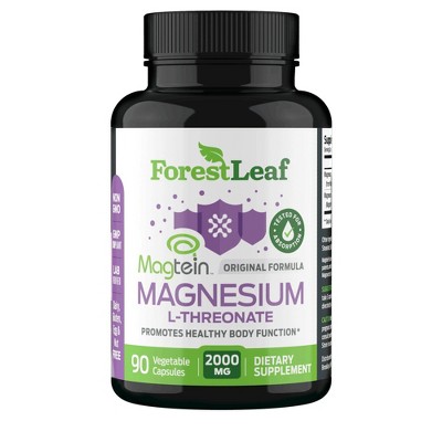 Forest Leaf Magnesium L-Threonate Original Formula, 2000mg Per Serving - 90 Caps