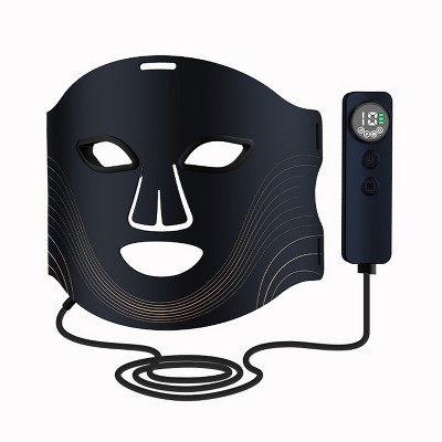 YEVYO 7 Color Cordless LED Face Mask for Wrinkle & Acne Reducing - Black