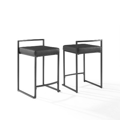 Set of 2 Harlowe Counter Height Barstools - Crosley