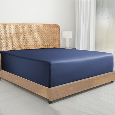 Fitted Sheet Only, 100% Organic Cotton Percale, Cool & Crisp, Deep Pocket - by California Design Den