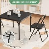 3-Piece Folding Table and Chair Set for Kids with Soft PU Cushions, Portable No Assembly for Eating Reading Playing - 4 of 4