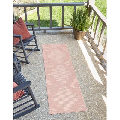 Unique Loom Outdoor Modern Tambor Lines Woven Area Rug