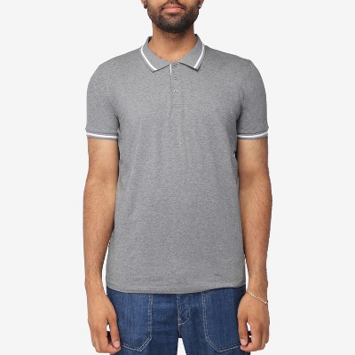 X RAY Men's Short Sleeve ribbed cuffs Polo Shirt