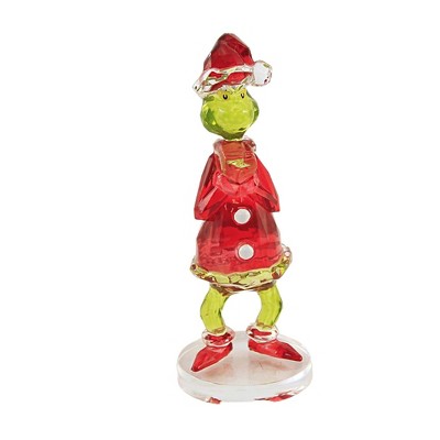 Figurine 4.0 Inch Grinch Acrylic Facet Collection , Department 56 Dr. Seuss (1PC)
