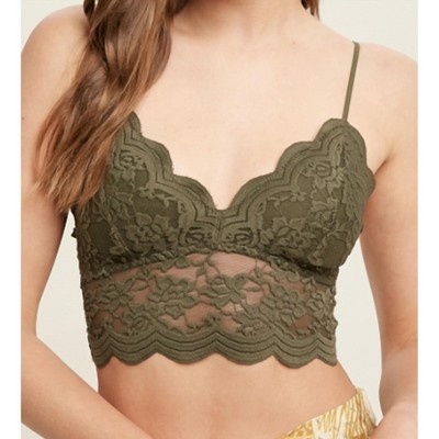 Women's Lovely Scalloped Lace Bralette - WISHLIST