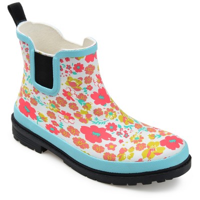 Journee Collection Women's Tekoa Block Heel Rain Boots