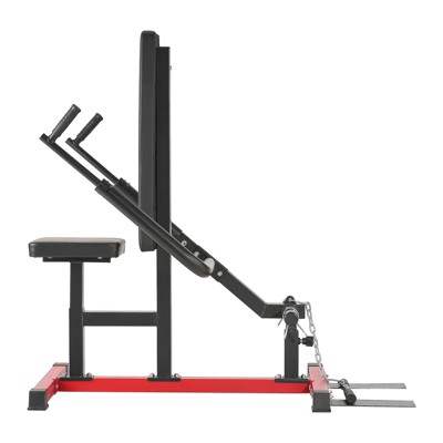 VEVOR Seated Dip Machine, Tricep Bicep Press Down Machine with Cable Bar, Adjustable Seat, and Backrest, Hold up to 450LBS, Black