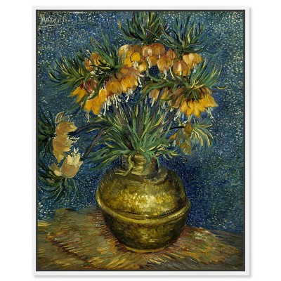 Art Remedy Vincent van Gogh - Imperial Fritillaries Van Gogh Classic Fields and Floral Wall Art Framed