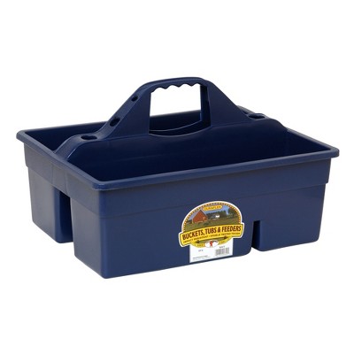 Little Giant DuraTote Heavy Duty Multi Purpose Plastic Tote Box Storage Organizer with Convenient Carrying Handle