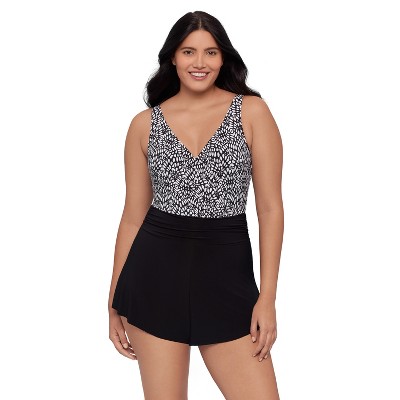 Trimshaper Women's Rebecca Swim Romper with Pockets