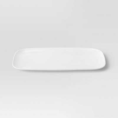 16.25" New Porcelain Rectangle Large Serve Platter - Threshold™