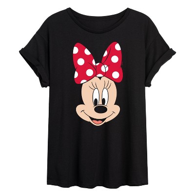 Women's - Disney - Minnie Face Oversized Graphic T-Shirt