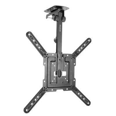 Mount-It! Height Adjustable TV Mount, Folding Ceiling TV Mount for 23 to 55 Inch, Heavy-Duty Bracket for Roof and Slanted Walls, VESA 400x400mm