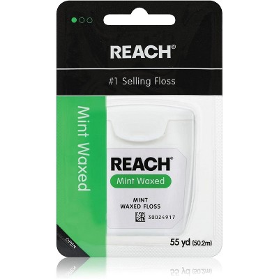 Reach Waxed Dental Floss Mint 55 Yards