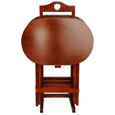 Rosewood TV Tray Set - Oriental Furniture