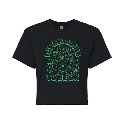 Women's - Disney - It's All Going To Be Ok Cropped Graphic T-Shirt