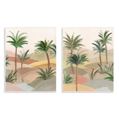 Stupell Industries Exotic Desert Oasis 2pc Wall Plaque Art Set