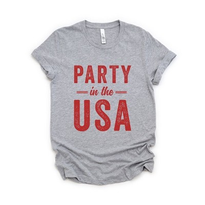 Simply Sage Market Women's Party In The USA Short Sleeve Graphic Tee