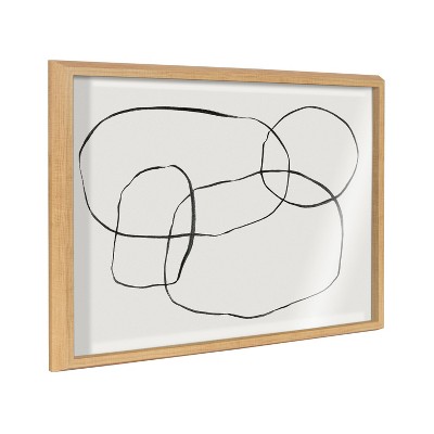 18" x 24" Blake 871 Modern Circles Framed Printed Glass - Kate & Laurel All Things Decor