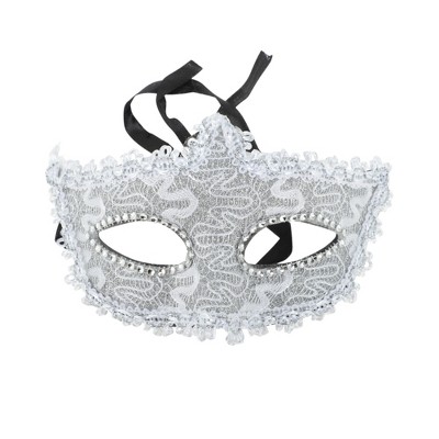 Unique Bargains Pointed Head Dragon-Design Half Face Party Mask 1 Pc