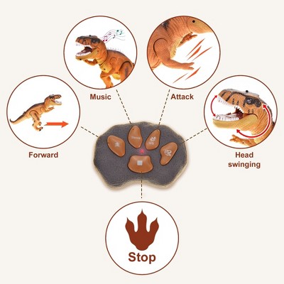 AZ  Import Remote Control Dinosaur T-Rex Toy for Kids (Brown)