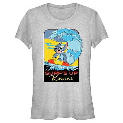 Junior's Women Lilo & Stitch Kauai Surf's Up T-Shirt