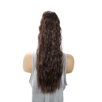 Unique Bargains Women's Corn Curly Ponytail Long Hair Hair Extensions High Temperature Fiber 22IN 1 Pc