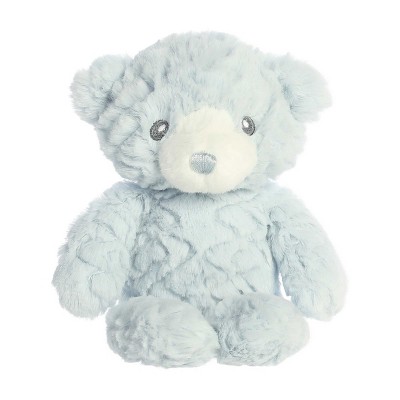 ebba Small Huggy Bear Snuggly Baby Stuffed Animal Blue 7"