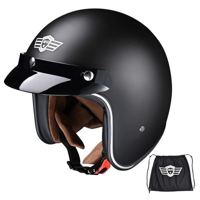 AHR RUN O5 Open Face Motorcycle Helmet DOT Approved Retro Pilot Helmet S/XL/XXL