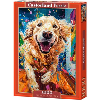 1000 Piece Jigsaw Puzzle, Euphoric Spectrum, Pet, Animal Puzzles, Dog, Adult Puzzle, Castorland C-105182-2