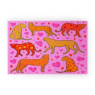 Doodle By Meg Valentine Leopard Print Welcome Mat - Society6